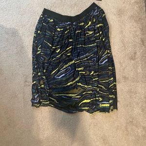 Multicolor Midi Skirt